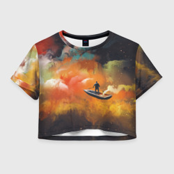 Женская футболка Crop-top 3D The Endless River