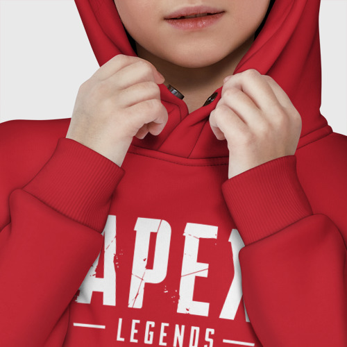 Детское худи Oversize хлопок Apex Legends, цвет красный - фото 7