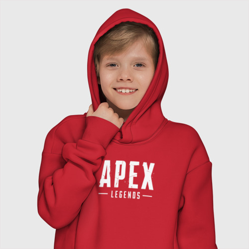 Детское худи Oversize хлопок Apex Legends, цвет красный - фото 12