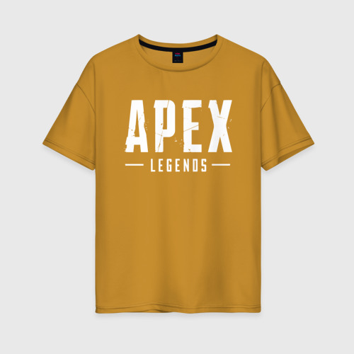 Женская футболка хлопок Oversize Apex Legends, цвет горчичный