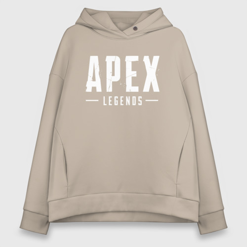 Женское худи Oversize хлопок Apex Legends, цвет миндальный