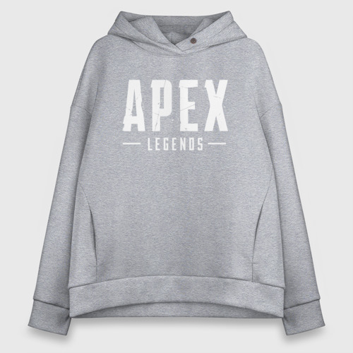 Женское худи Oversize хлопок Apex Legends, цвет меланж