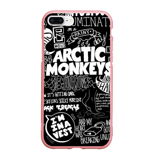 Чехол для iPhone 7Plus/8 Plus матовый Arctic Monkeys, цвет баблгам