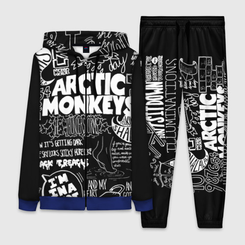 Женский костюм 3D Arctic Monkeys, цвет синий