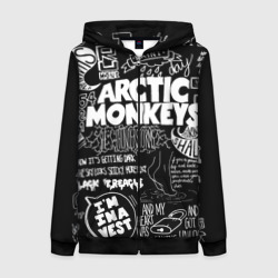 Женская толстовка 3D на молнии Arctic Monkeys