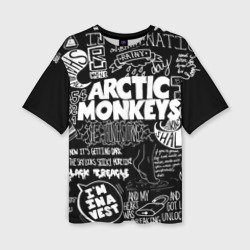 Женская футболка oversize 3D Arctic Monkeys