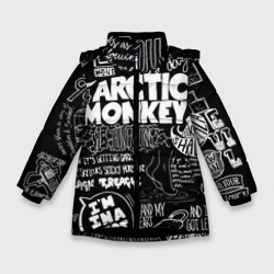 Зимняя куртка для девочек 3D Arctic Monkeys