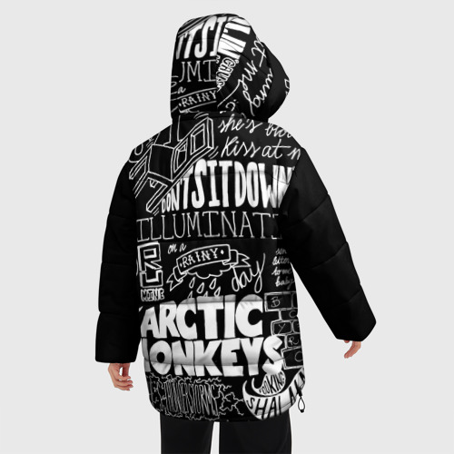 Женская зимняя куртка Oversize Arctic Monkeys, цвет красный - фото 4