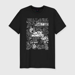 Мужская футболка хлопок Slim Arctic Monkeys