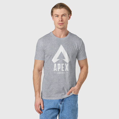 Мужская футболка хлопок Apex Legends, цвет меланж - фото 3