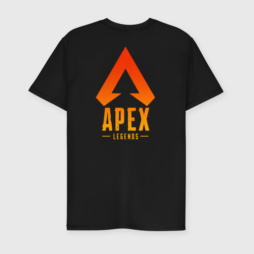 Мужская футболка хлопок Slim APEX LEGENDS (НА СПИНЕ), цвет черный - фото 2