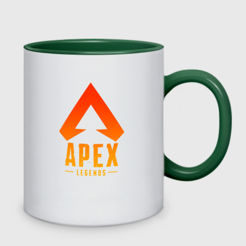 Кружка двухцветная APEX LEGENDS (НА СПИНЕ), цвет белый + зеленый - фото 2