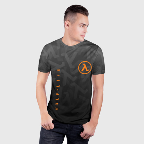 Мужская футболка 3D Slim Half-life Халф-Лайф, цвет 3D печать - фото 3