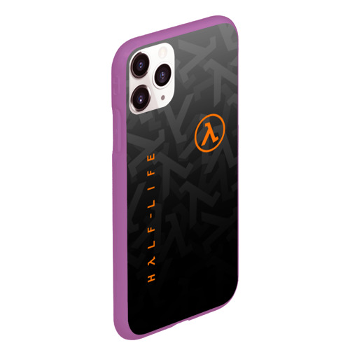 Чехол для iPhone 11 Pro Max матовый Half-life Халф-Лайф, цвет фиолетовый - фото 3