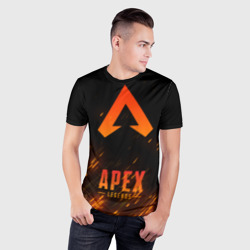 Мужская футболка 3D Slim Apex Legends Апекс Легендс - фото 2
