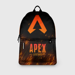Рюкзак с принтом Apex Legends Апекс Легендс для любого человека, вид спереди №3. Цвет основы: белый