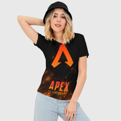 Женская футболка 3D Slim Apex Legends Апекс Легендс - фото 2