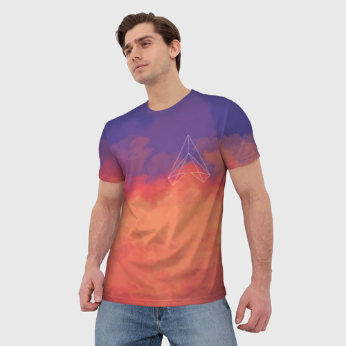 Мужская футболка 3D с принтом Apex, фото на моделе #1