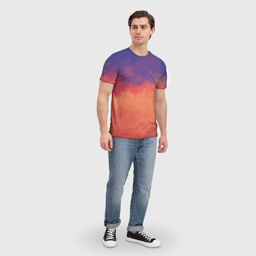 Мужская футболка 3D с принтом Apex, вид сбоку #3