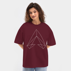 Женская футболка Oversize хлопок texturе Apex - фото 2