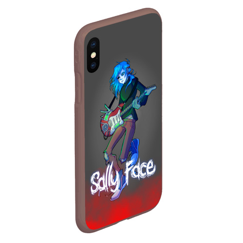 Чехол для iPhone XS Max матовый Sally Face 8, цвет коричневый - фото 3