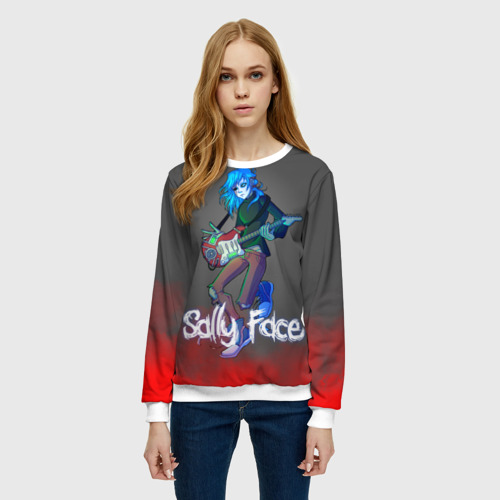 Женский свитшот 3D Sally Face 8, цвет 3D печать - фото 3