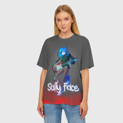 Женская футболка oversize 3D Sally Face 8 - фото 2