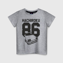 Детская футболка хлопок Toyota AE86 Hachiroku