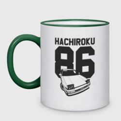 Кружка двухцветная Toyota AE86 Hachiroku