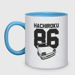 Кружка двухцветная Toyota AE86 Hachiroku