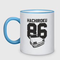 Кружка двухцветная Toyota AE86 Hachiroku