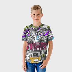 Детская футболка 3D Watch Dogs 2: web - фото 2