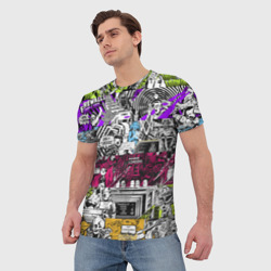Мужская футболка 3D Watch Dogs 2: web - фото 2