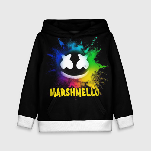 Детская толстовка 3D Marshmello, цвет белый