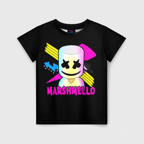 Детская футболка 3D Marshmello, цвет 3D печать