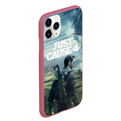 Чехол для iPhone 11 Pro Max матовый Just Cause 4, цвет малиновый - фото 3