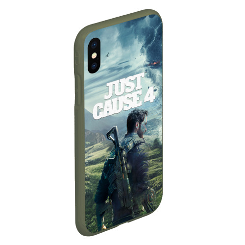 Чехол для iPhone XS Max матовый Just Cause 4, цвет темно-зеленый - фото 3