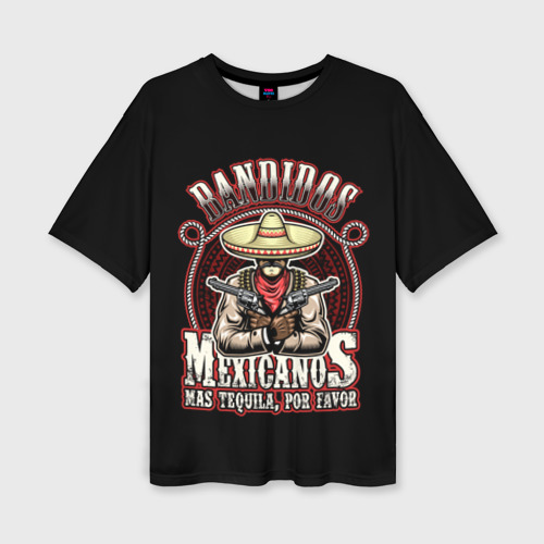 Женская футболка oversize 3D Bandidos, цвет 3D печать