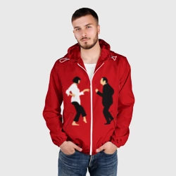 Мужская ветровка 3D Криминальное чтиво танец Винсента и Мии - фото 2