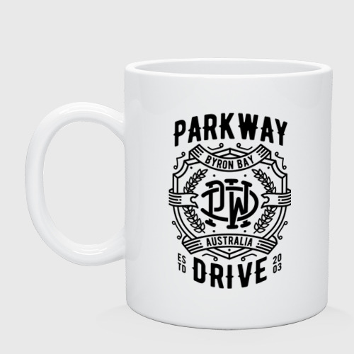 Кружка керамическая с принтом Parkway Drive, вид спереди #2