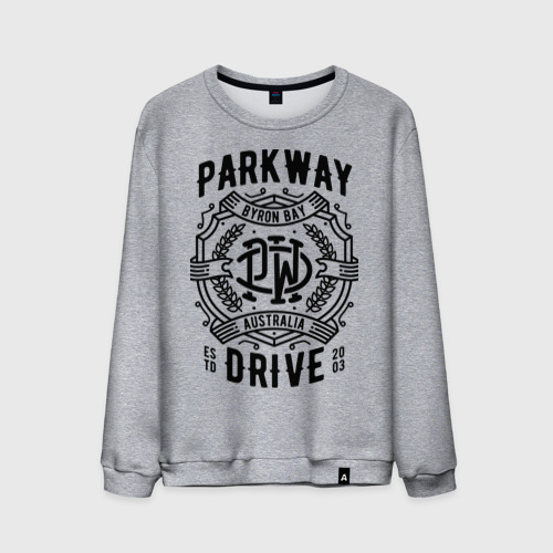 Мужской свитшот хлопок Parkway Drive, цвет меланж