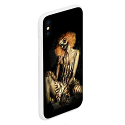 Чехол для iPhone XS Max матовый Хэллоуинская клоуниха зомби - фото 2