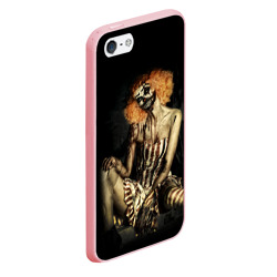 Чехол для iPhone 5/5S матовый Хэллоуинская клоуниха зомби - фото 2