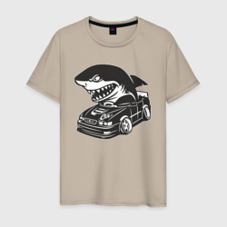 Мужская футболка хлопок Акула в чайзере, Toyota chaser