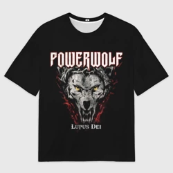 Мужская футболка oversize 3D Powerwolf