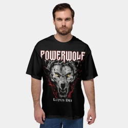 Мужская футболка oversize 3D Powerwolf - фото 2