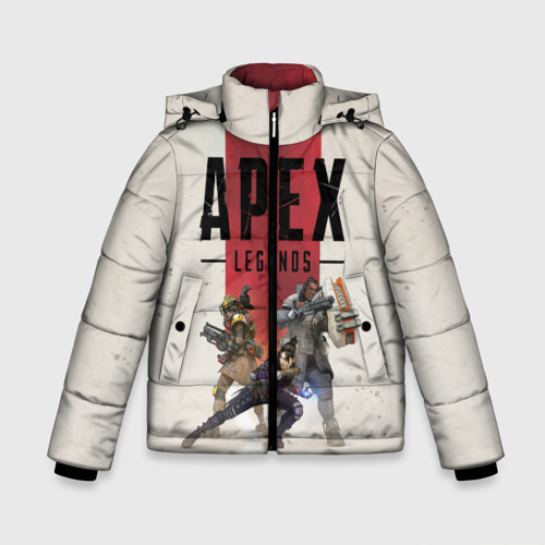 Зимняя куртка для мальчиков 3D Apex Legends Titanfall, цвет красный