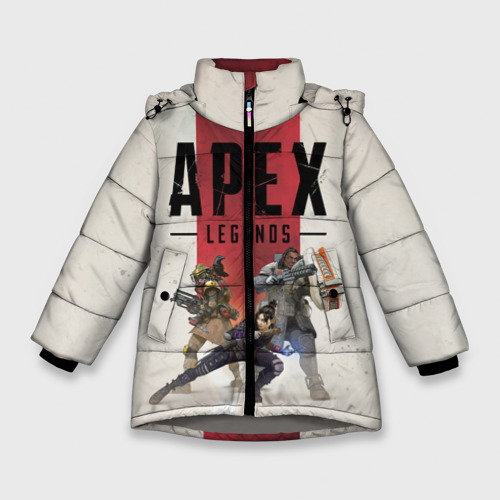 Зимняя куртка для девочек 3D Apex Legends Titanfall, цвет светло-серый