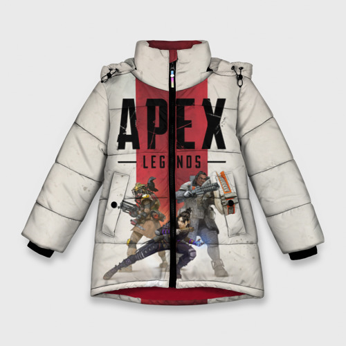 Зимняя куртка для девочек 3D Apex Legends Titanfall, цвет красный