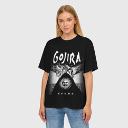 Женская футболка oversize 3D Gojira - фото 2